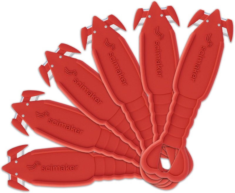 scimaker Safety Box Cutter Knife, 6 PCS Lobster Safety Utility Cutter Package Opener with Ergonomic Film Cutting Blade for Box, Carton, Shrink Wrap, Plastic Straps - Image 1
